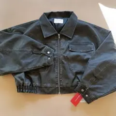 レピピ　フェイクレザー　ショートジャケット　L