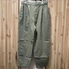 【studio CLIP 】コットンリネンイージーテーパードパンツ