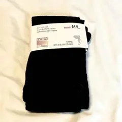 ユニクロ ヒートテック ニットレギンス 10分丈 M/L ブラック