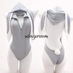 セクシー バニーガール うさぎ うさ耳 コスプレ フード付き レオタード