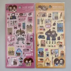 マインドウェイブ キャラクターミニチュアステッカー 一期一会 2種 シール