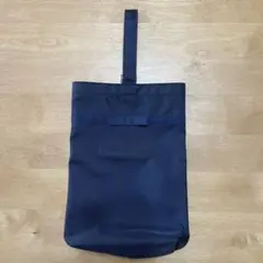 ネイビー トートバッグ ストラップ付き