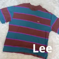 Lee 半袖Tシャツ S ストライプ オシャレ トップス ボーダー レトロ