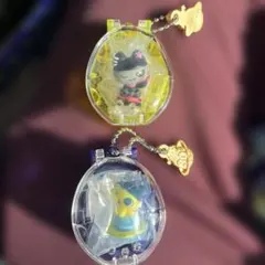 たまごっち コレクタブル ミニチュアチャーム 2種セット まめっち くろまめっち