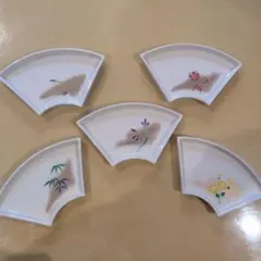 橘吉 たち吉 扇形 銘々皿 5枚セットのサムネイル