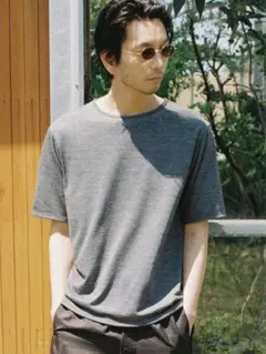 【LIDNM】MERINO WOOL BOX TEE