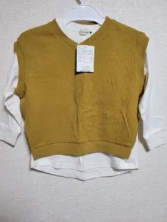 ブランシェス キッズ長袖 ベスト付き タグ付き 美品 110センチ