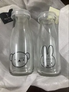 ミッフィー ボリス　ガラス製　ミルクボトル