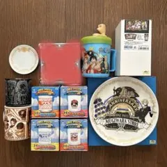 ONE PIECE ワンピースタワー 麦わらストア プレート グラス タンブラー