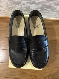Haruta 黒 ローファー キッズシューズ 日本製　22cm 美品