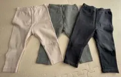 ユニクロベビー　レギンス　3本セット　80cm