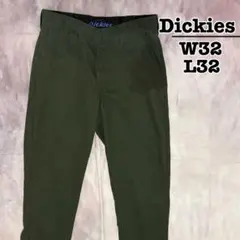 Dickies　ワークパンツ　オリーブグリーン　緑　W32 L32　USA古着