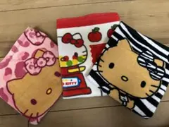 キティちゃんハンドタオル3枚セット