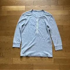 gap サーマル カットソー ヘンリーネック　ワッフル