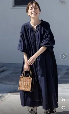 URBAN RESEARCH DOORS コットンボイルシャツワンピースのサムネイル