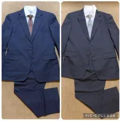 【黒・紺 2着セット】THE SUIT COMPANY / セットアップスーツ