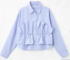 最終価格！terawear しまむら　フリルドッキングシャツ ビスチェ風 Lのサムネイル