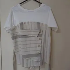 AZUL 半袖Tシャツ トップス ボタン Sサイズ
