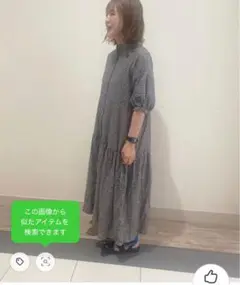 冷感接触柄アソート　ティアードワンピース