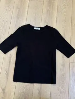 BEAUTY&YOUTH ブラック半袖ニット