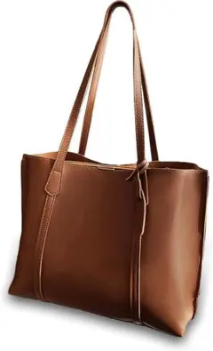 アズルテ トートバッグ 仕切り付 A4収納 ショルダーバッグ