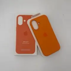 新品-純正互換品-iPhone17 シリコンケース オレンジ
