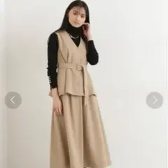 NATURAL BEAUTY BASIC ぺプラムベストセットアップ