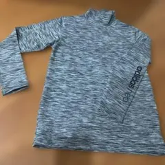 adidas タートルネック長袖カットソー 150 グレー系