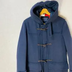 TOMMY HILFIGER ネイビー ダッフルコート フード付き L