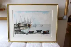 平山郁夫「流沙浄土変」複製画 日本画 名作 シルクロード 額装