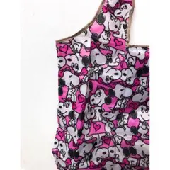スヌーピー SNOOPY ベル トートバッグ 鮮やかなピンクカラー ☆★