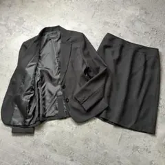 未使用級 15ABR アルミナクラス 大きいサイズ スーツ セットアップ 黒