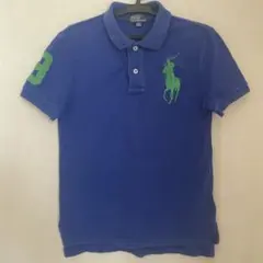 Polo by Ralph Lauren★ポロラルフローレン青ポロシャツS140