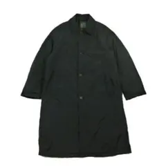 無印良品 洗える中わた ステンカラーコート ブラック M