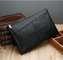 バッグ　クラッチ　セカンドビジネス　結婚式 クラッチバッグ バッグ レザー 黒