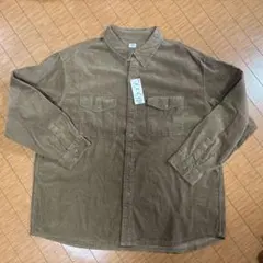 ユニクロ コーデュロイ オーバーサイズ ワークシャツ 4XL