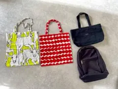 値下げ！【マリメッコ】バックパック、トートバック４点セット