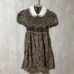 LIZ LISA フラワープリント ミニワンピース 半袖 ブラウン 美品 - メルカリ