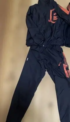 値下げ　アシックス ウィンドブレーカー メンズ LIMO トリコット 上下セット