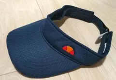 着用1回　ellesse テニス サンバイザー ネイビー Mサイズのサムネイル