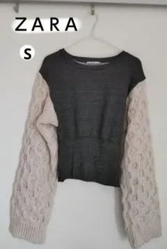 ZARA　BASIC ザラ　裏起毛　トレーナー　セーター　S