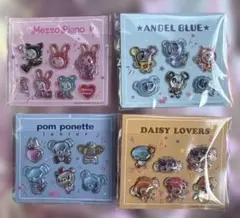 ナルミヤキャラクターズ ぷっくりシール セブンイレブン コンプリート4