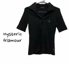 極美品 ヒステリック ベロア ポロシャツ 黒 ヒスガール y2k 極美品 ヒステリック ベロア ポロシャツ 黒 ヒスガール y2k