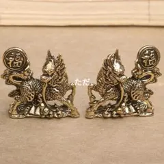 銅器 瑞獣麒麟 鎮宅辟邪 開運風水 招財 置物 工芸品 装飾品 - メルカリ