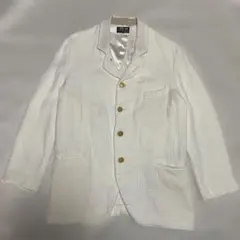 １，２度着用 ブルーブルー BLUE BLUE 白 ワッフルジャケット