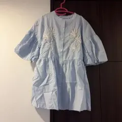 Niko and 刺繍ブラウス パステルブルーのサムネイル