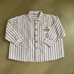 LITC ストライプ柄 長袖シャツ 120サイズ