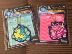 ディズニー　ハッピーくじ　ラバーチャーム　アリエル　チェシャ猫　フランダー