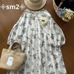 サマンサモスモス＊前後2way草花総刺繍ワンピース