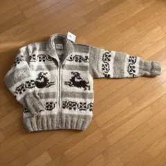 カウチンセーター made in Canada バージンウール100%